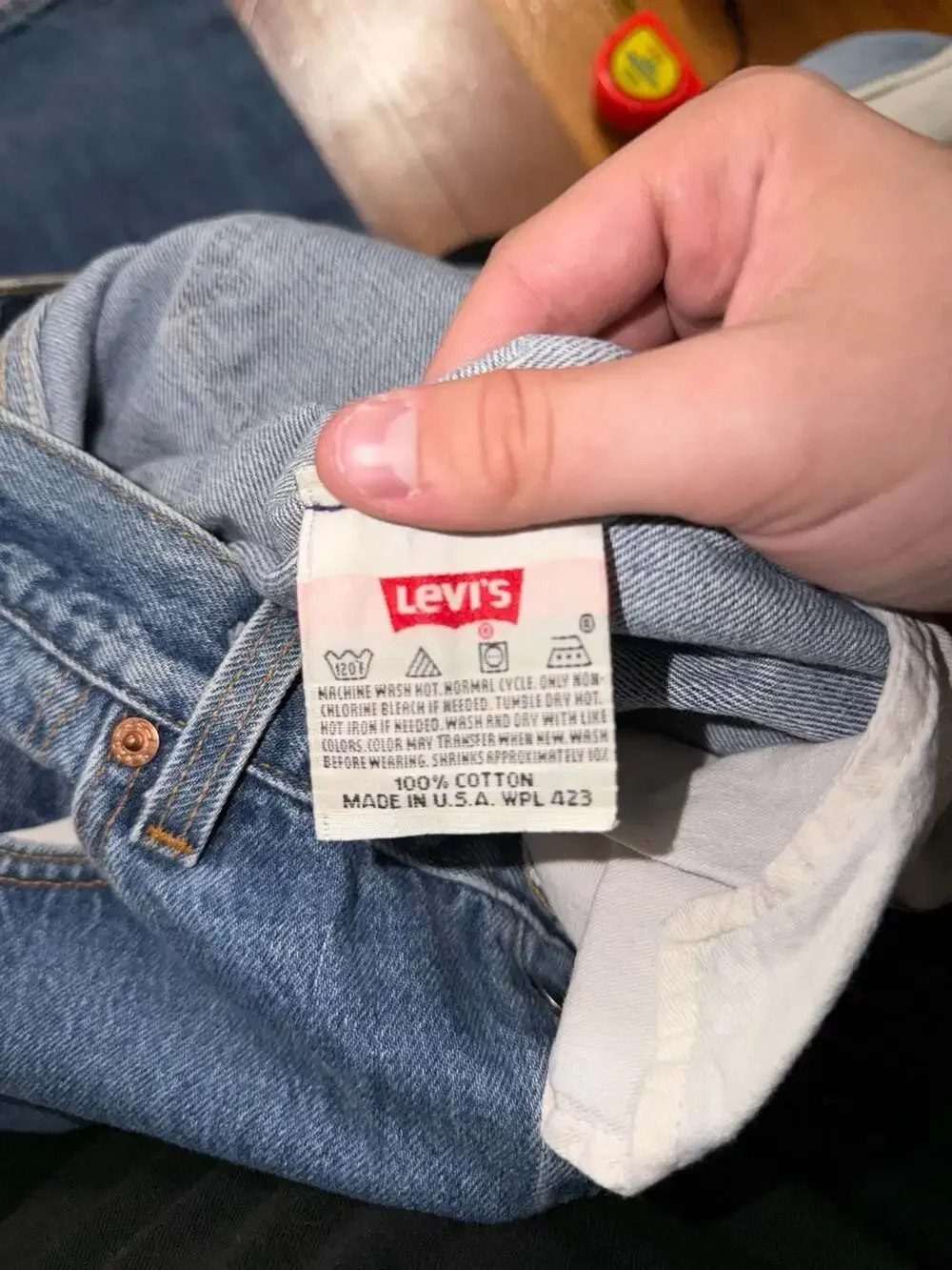 Vintage Levi's 501 Original Fit Button Fly Jeans Men's 36x34 Made in USA